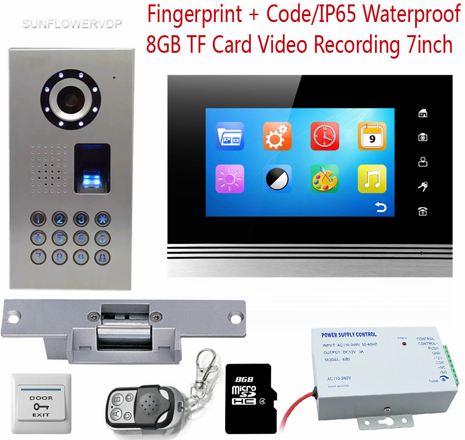   ȣ 8GB IF ī ڵ Ȩ  Doorbell IP65   Űе   ý ġ/Door Video Call 8GB IF Card Recording Home Intercom Doorbell IP65 Waterproof Fi